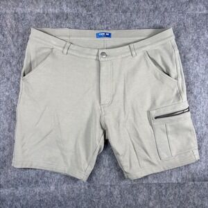 Code 22 Shorts Men's 32 x 8" Inseam Tan Soft Cotton Stretch‎